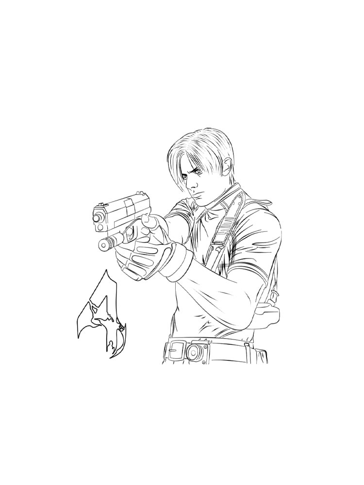 Раскраска Resident Evil 2
