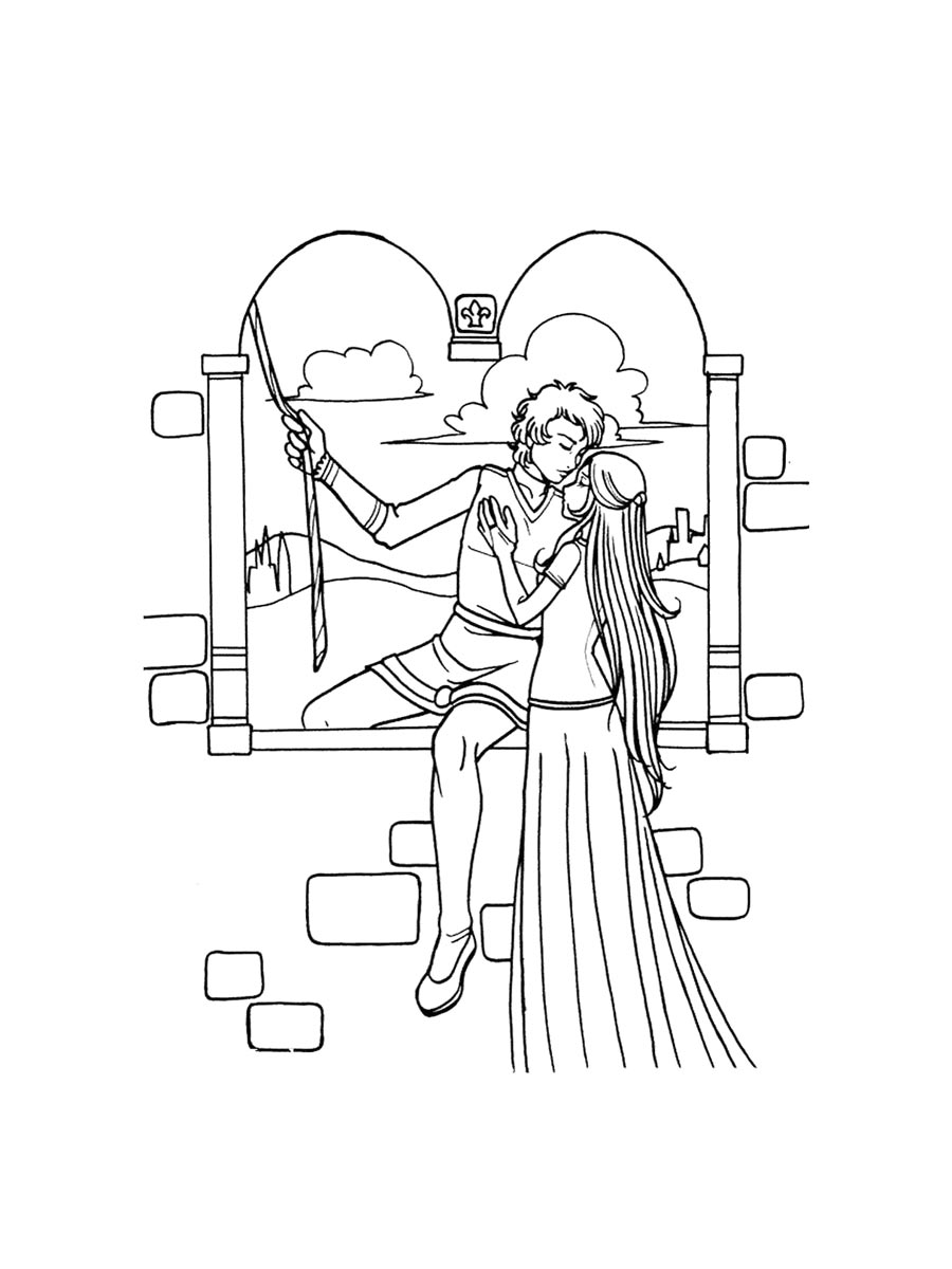 Раскраска Ромео и Джульетта 2