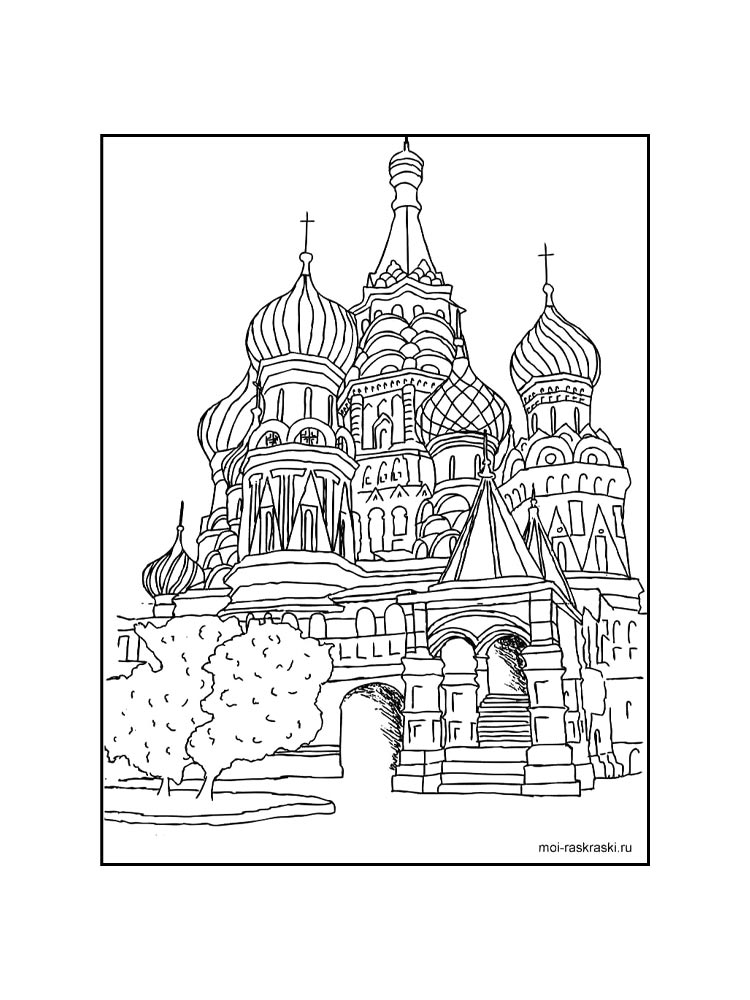 Раскраска Россия 2