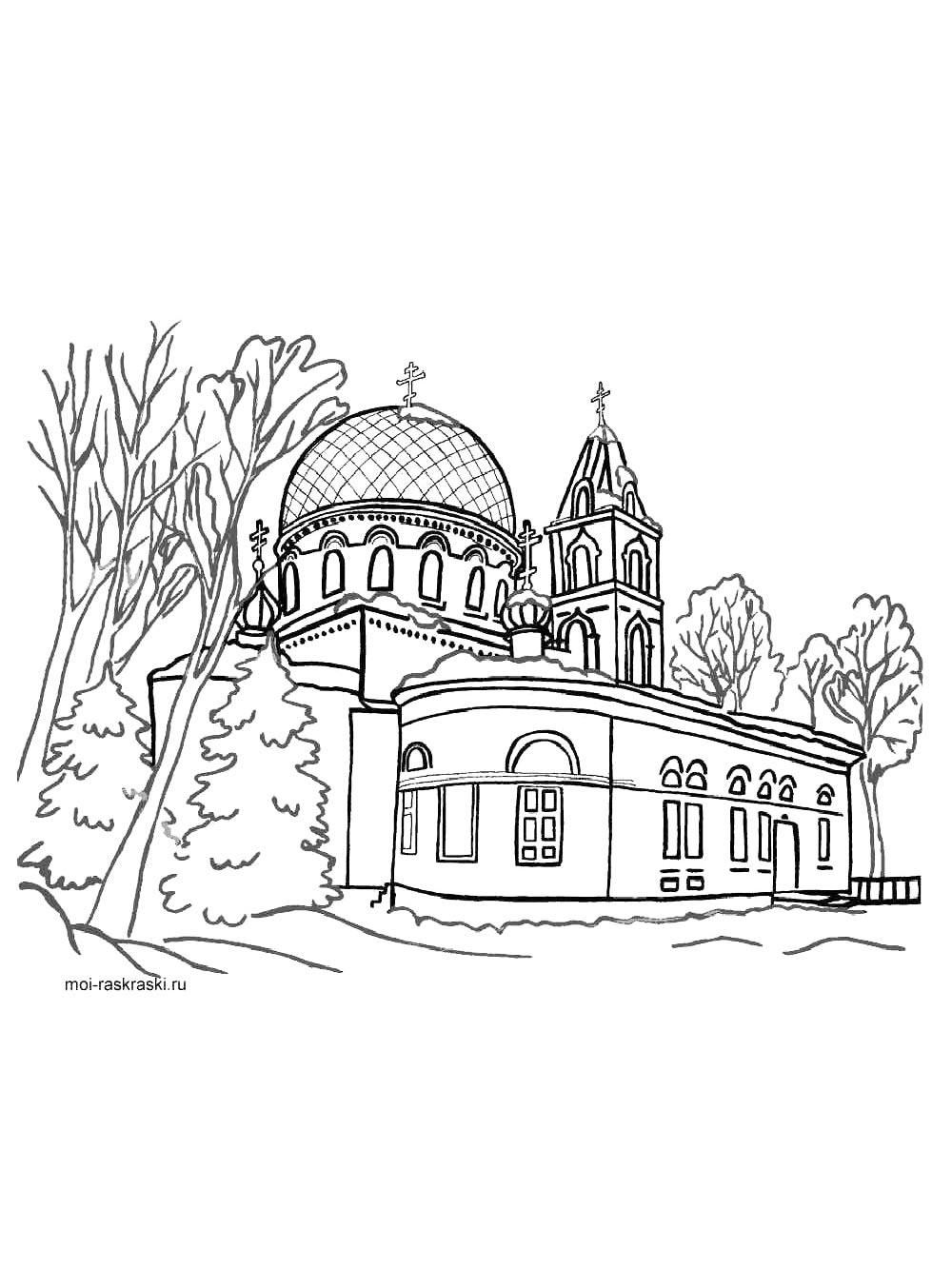 Раскраска Россия 2