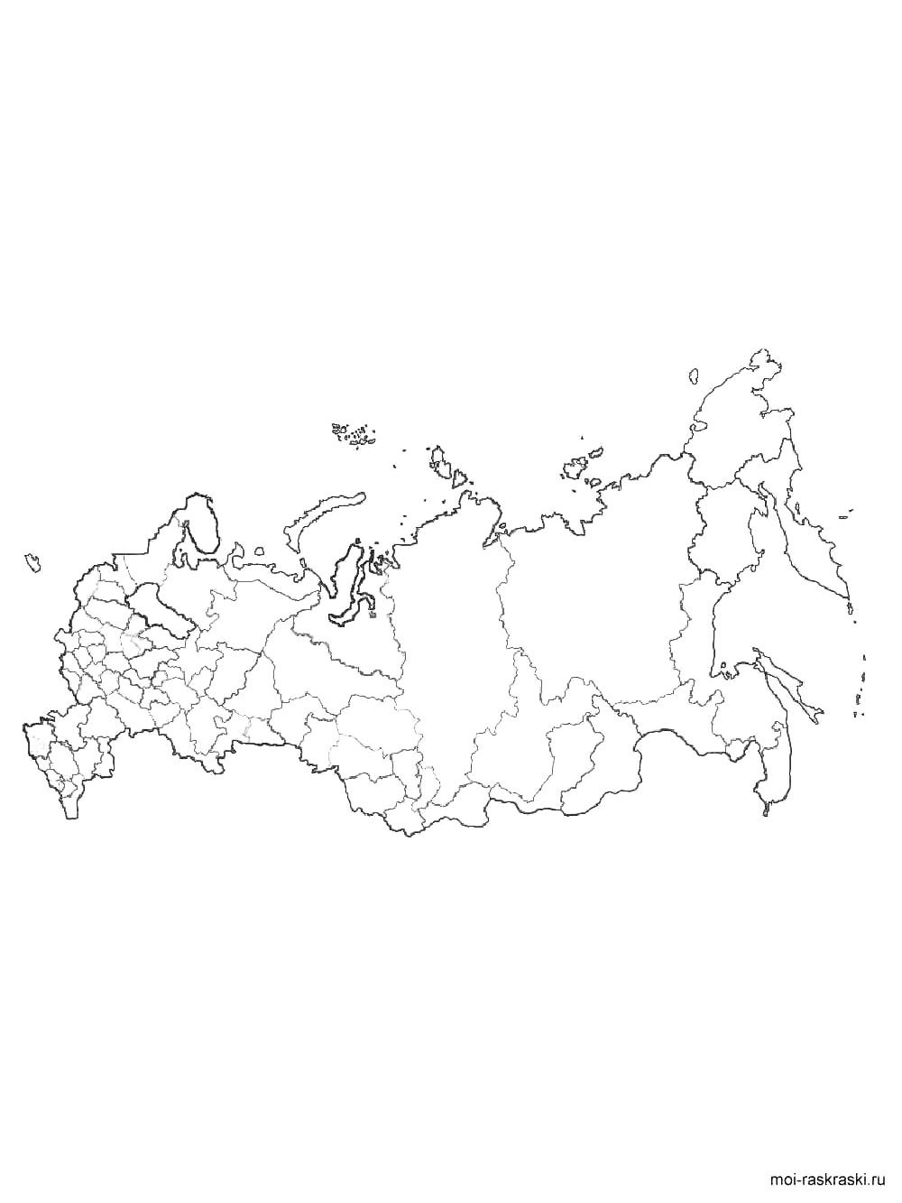 Раскраска Россия 2