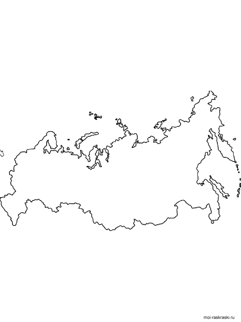 Раскраска Россия 2