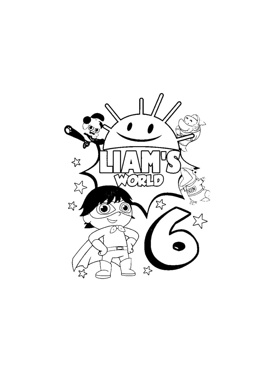 Раскраска Ryan's World 2