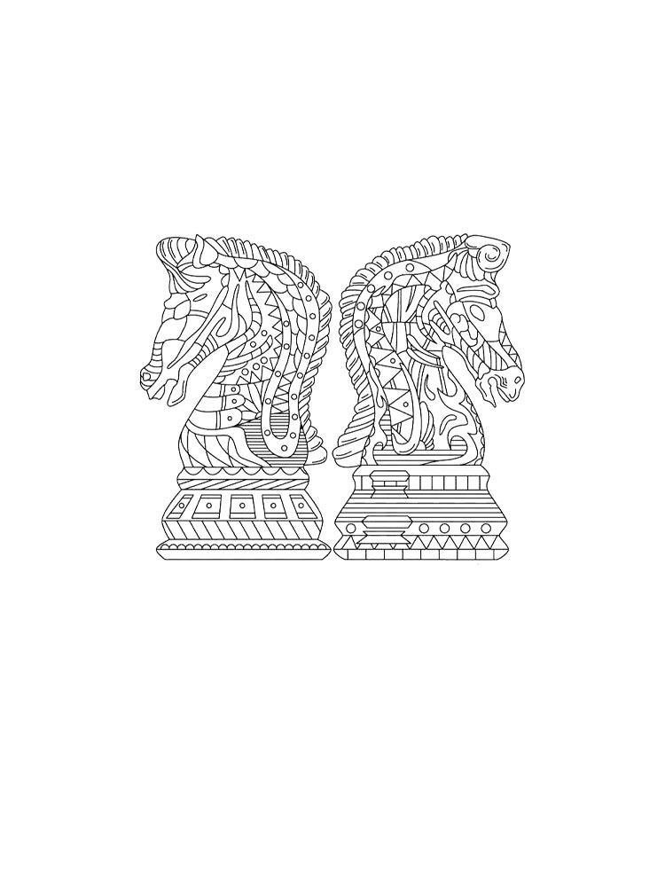 Раскраска Шахматы 2