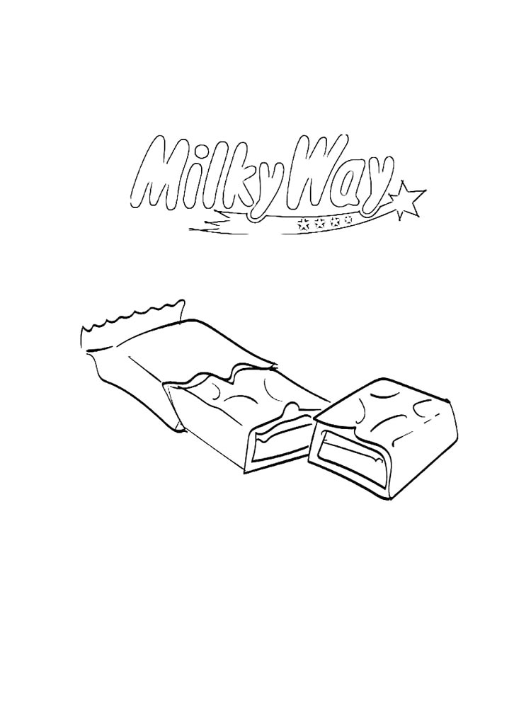Раскраска Шоколадка 2