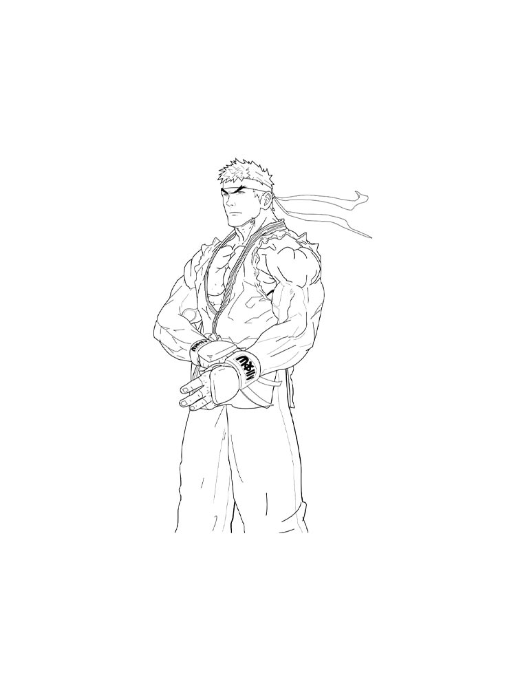Раскраска Street Fighter 2