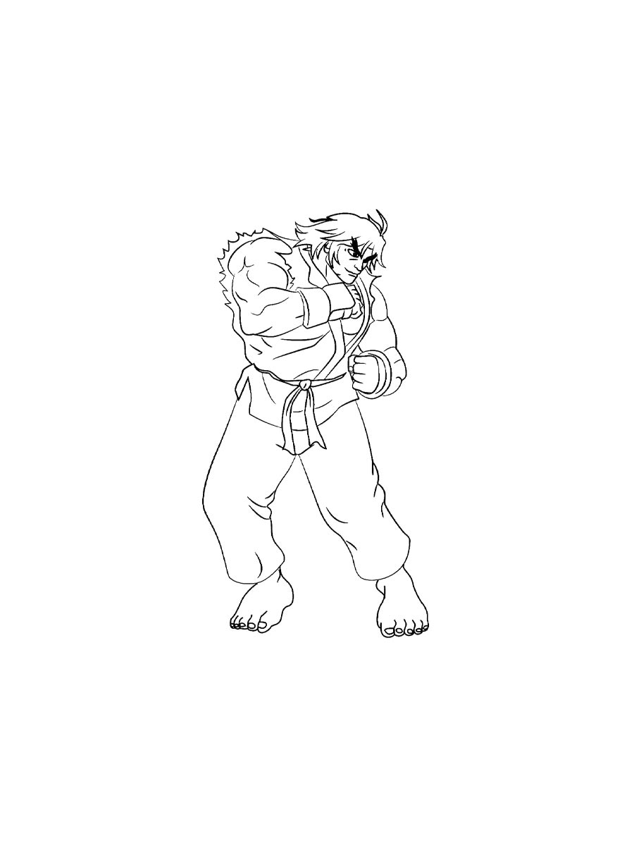Раскраска Street Fighter 2