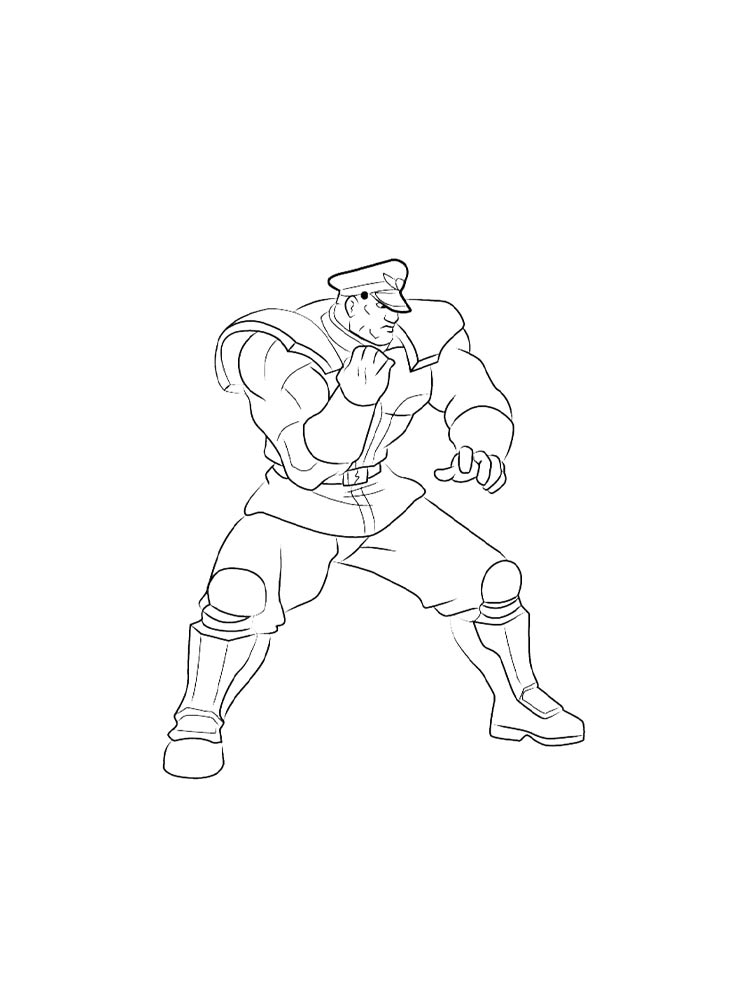 Раскраска Street Fighter 2