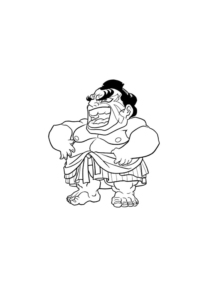 Раскраска Street Fighter 2