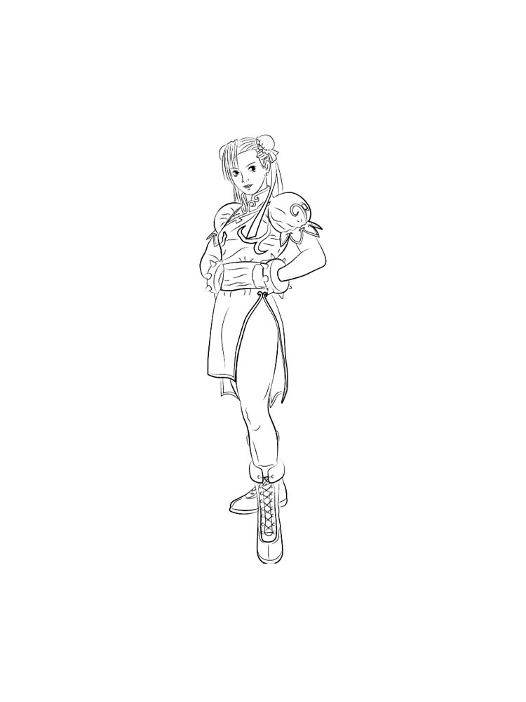 Раскраска Street Fighter 2