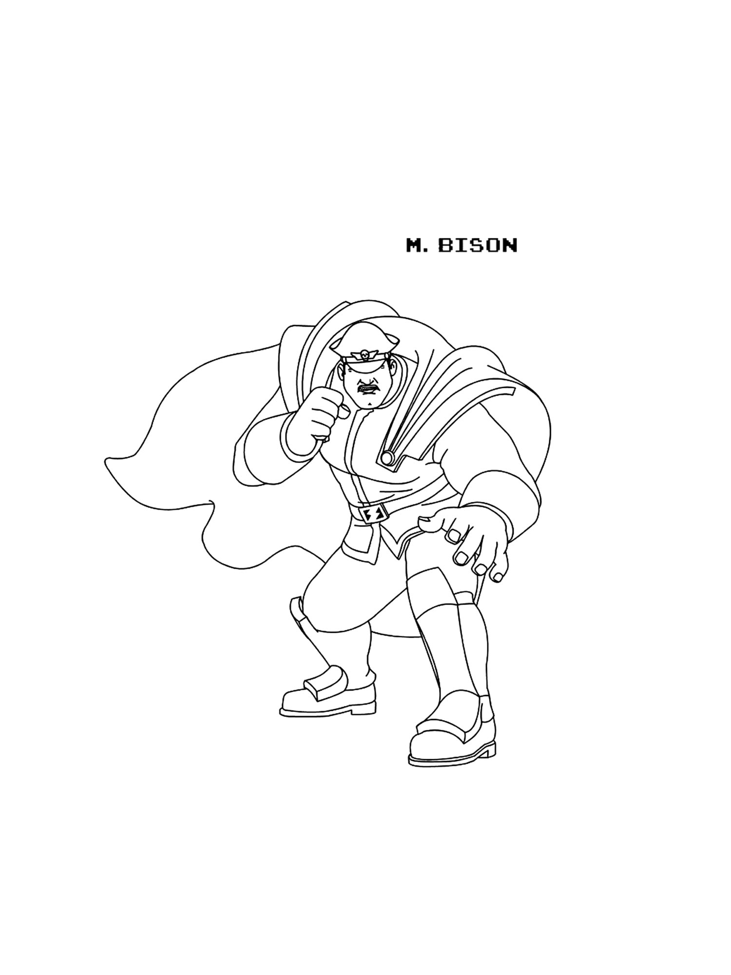 Раскраска Street Fighter 2