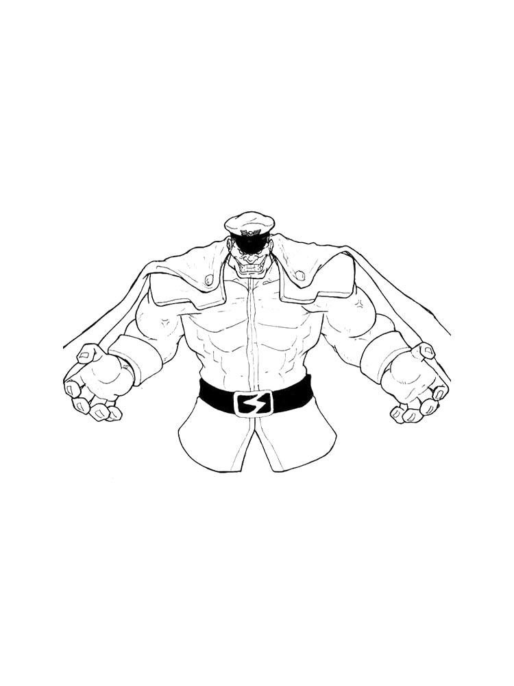 Раскраска Street Fighter 2