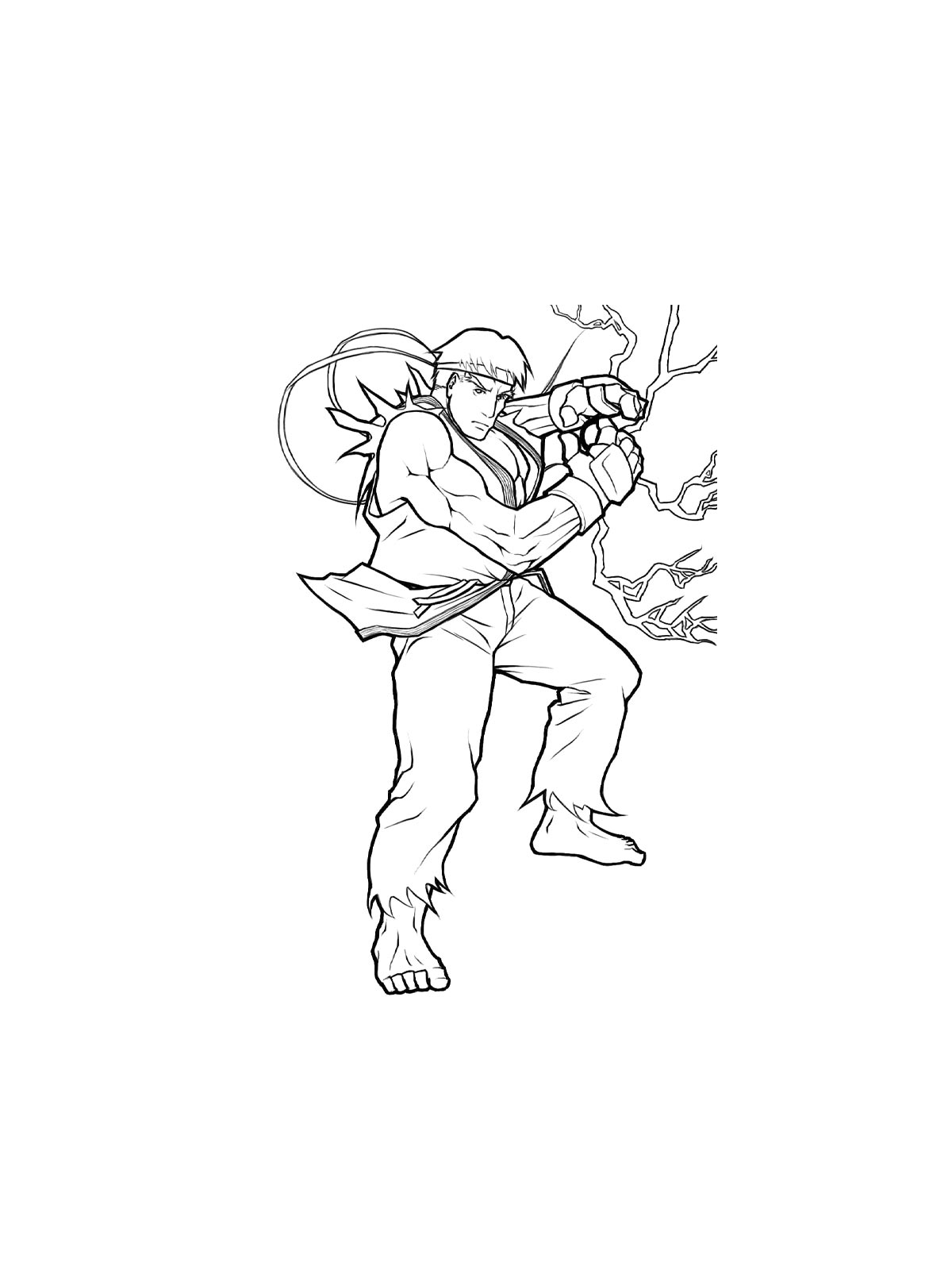 Раскраска Street Fighter 2