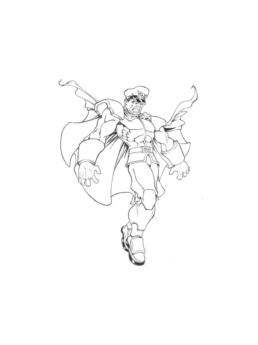 Раскраска Street Fighter 2