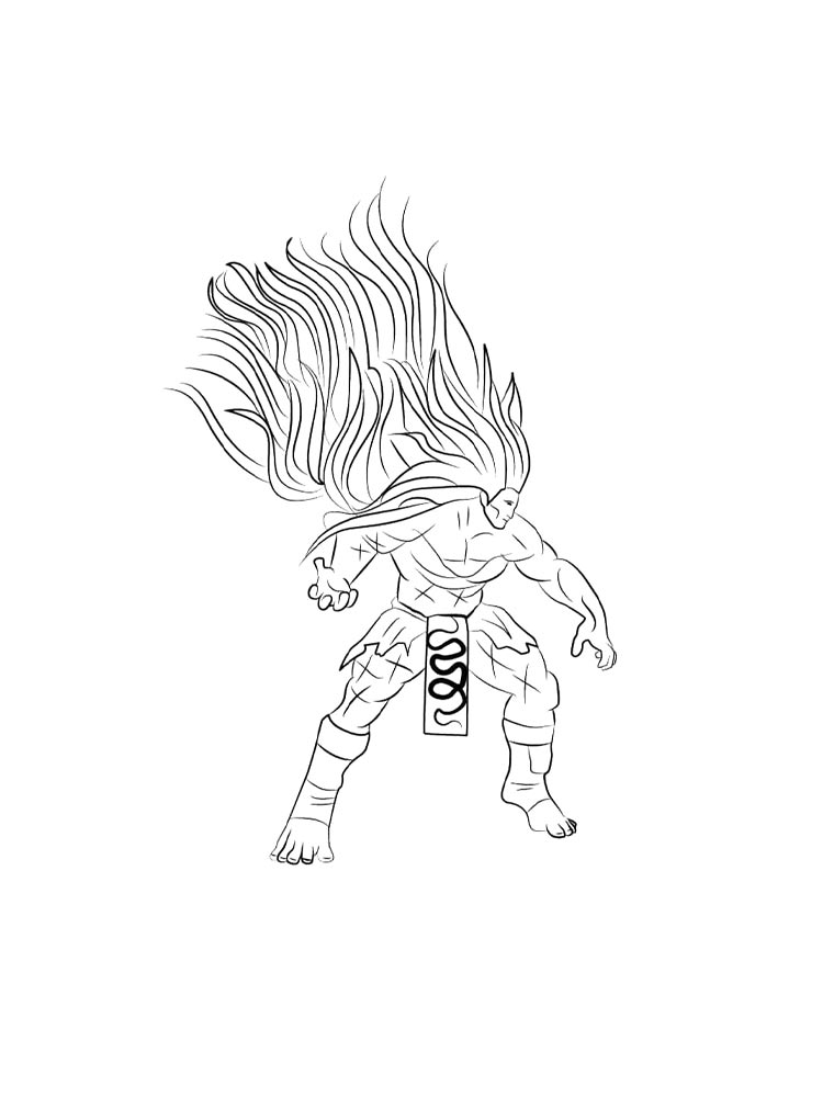 Раскраска Street Fighter 2