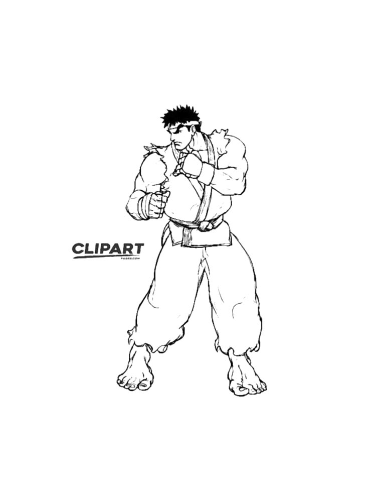 Раскраска Street Fighter 2
