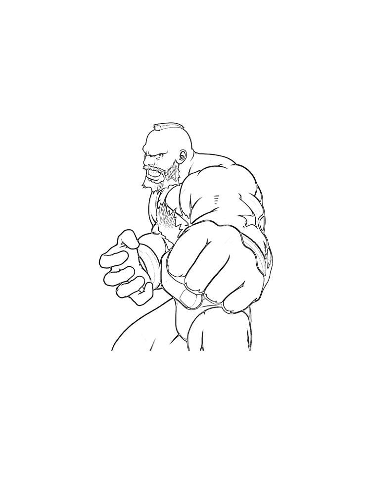 Раскраска Street Fighter 2