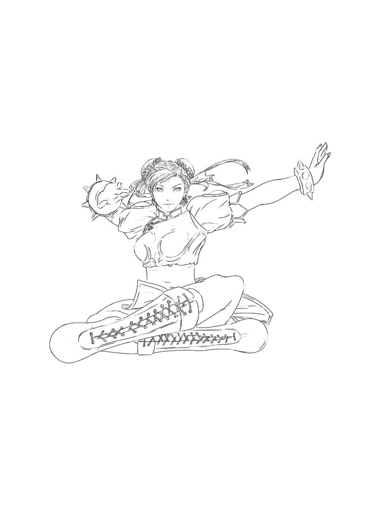Раскраска Street Fighter 2