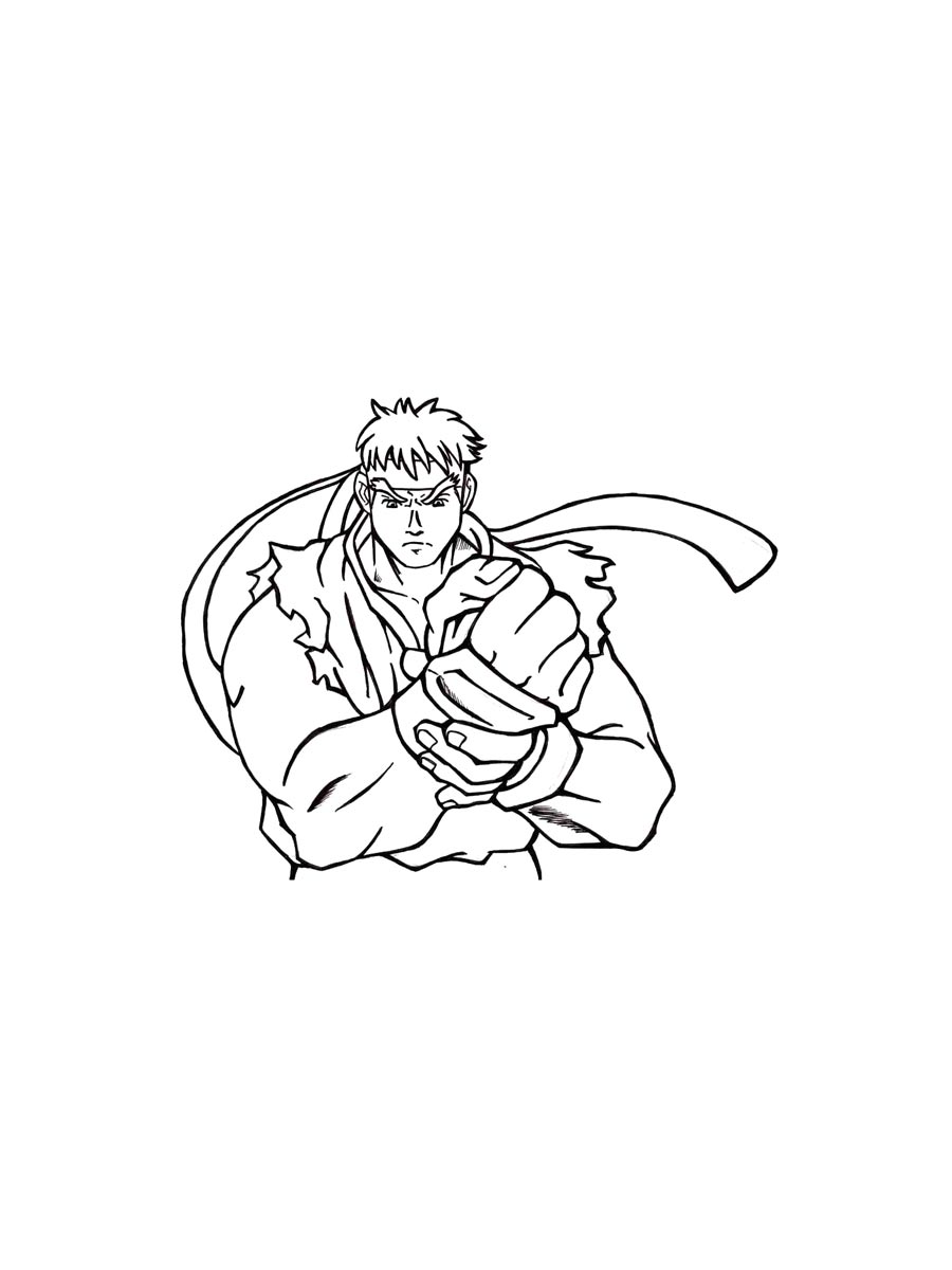Раскраска Street Fighter 2