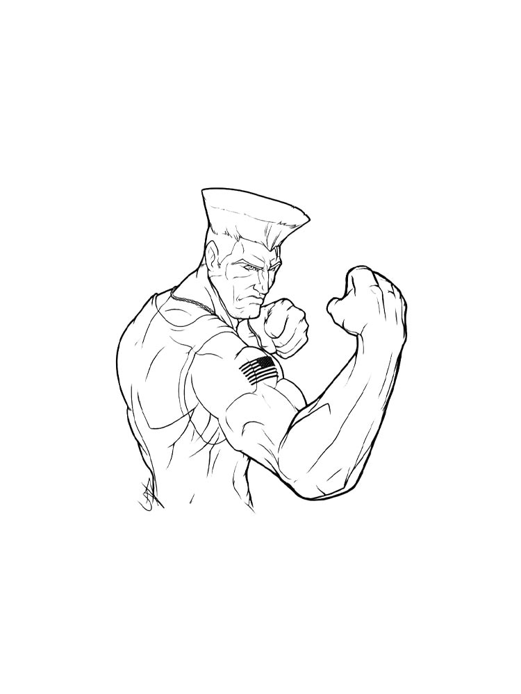 Раскраска Street Fighter 2