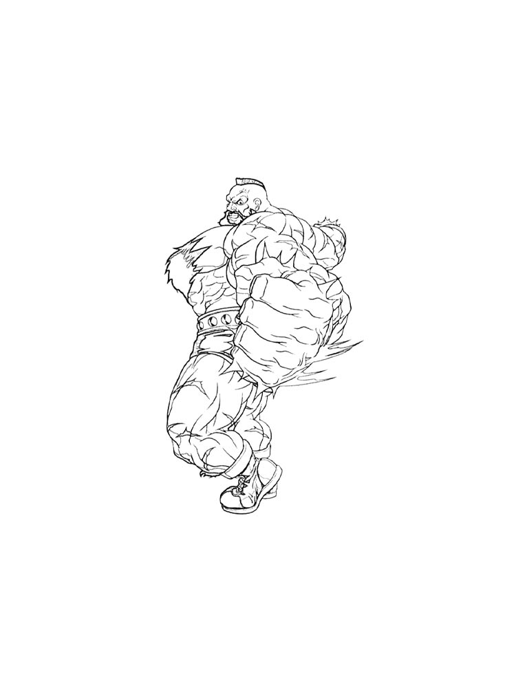 Раскраска Street Fighter 2