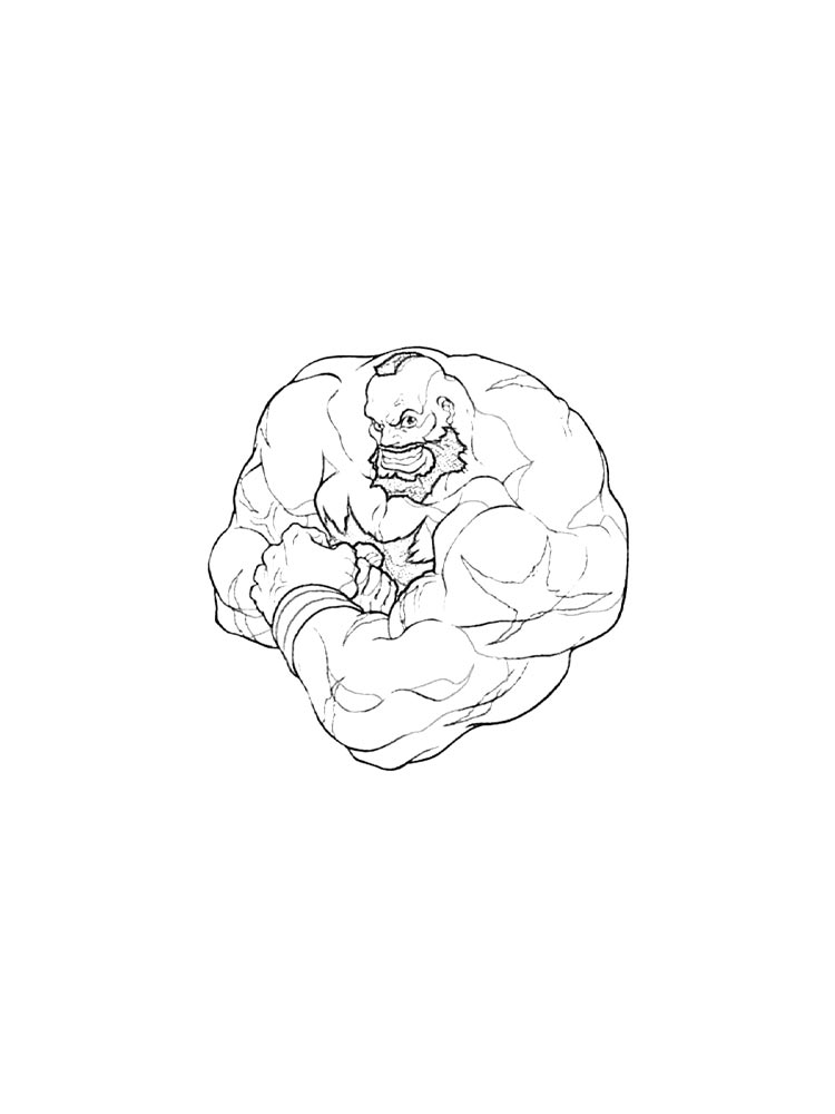 Раскраска Street Fighter 2