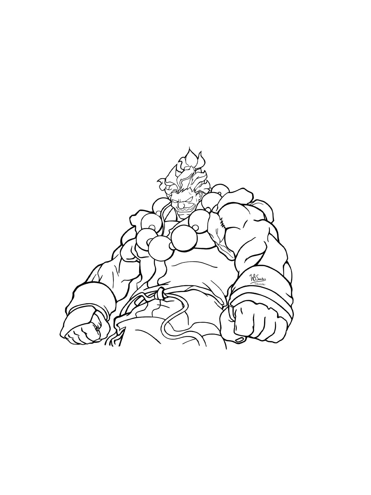 Раскраска Street Fighter 2