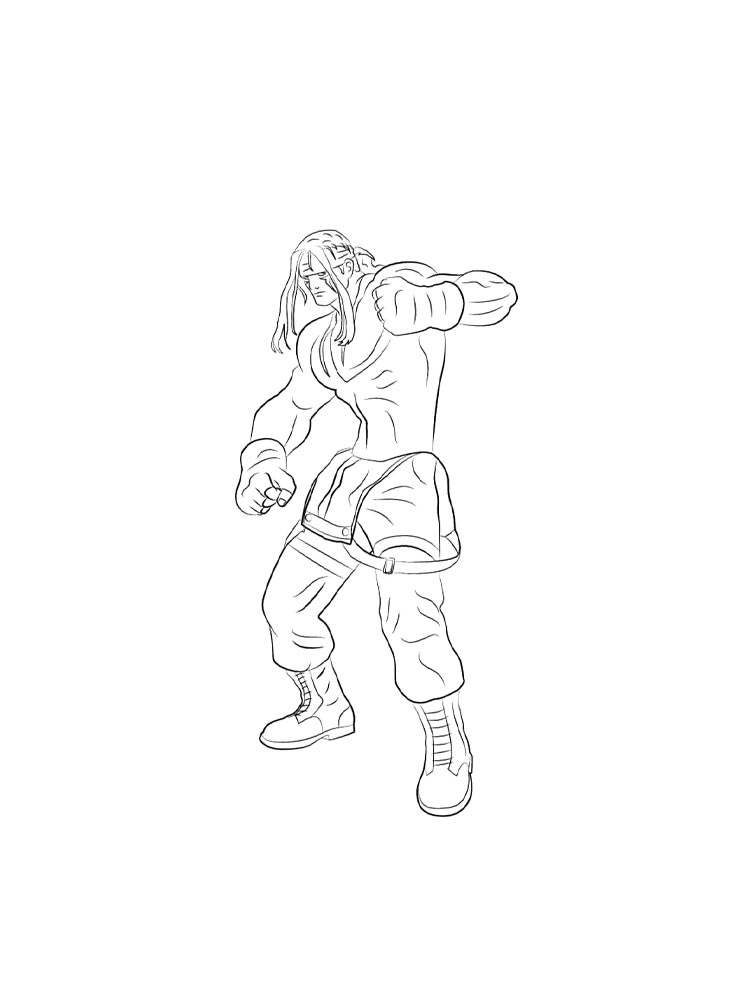 Раскраска Street Fighter 2