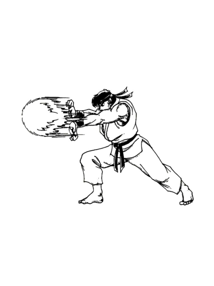 Раскраска Street Fighter 2