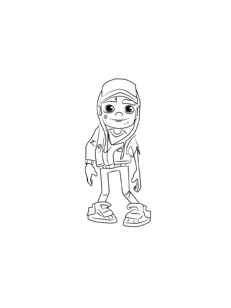 Раскраска Subway Surfers 2