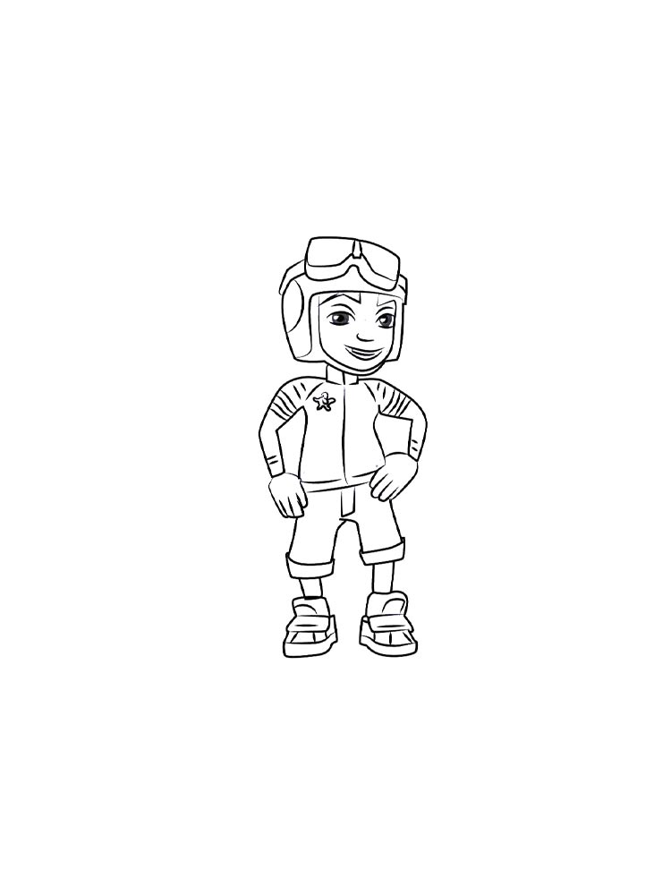 Раскраска Subway Surfers 2