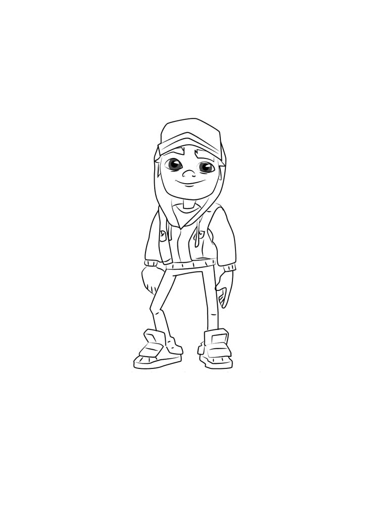 Раскраска Subway Surfers 2
