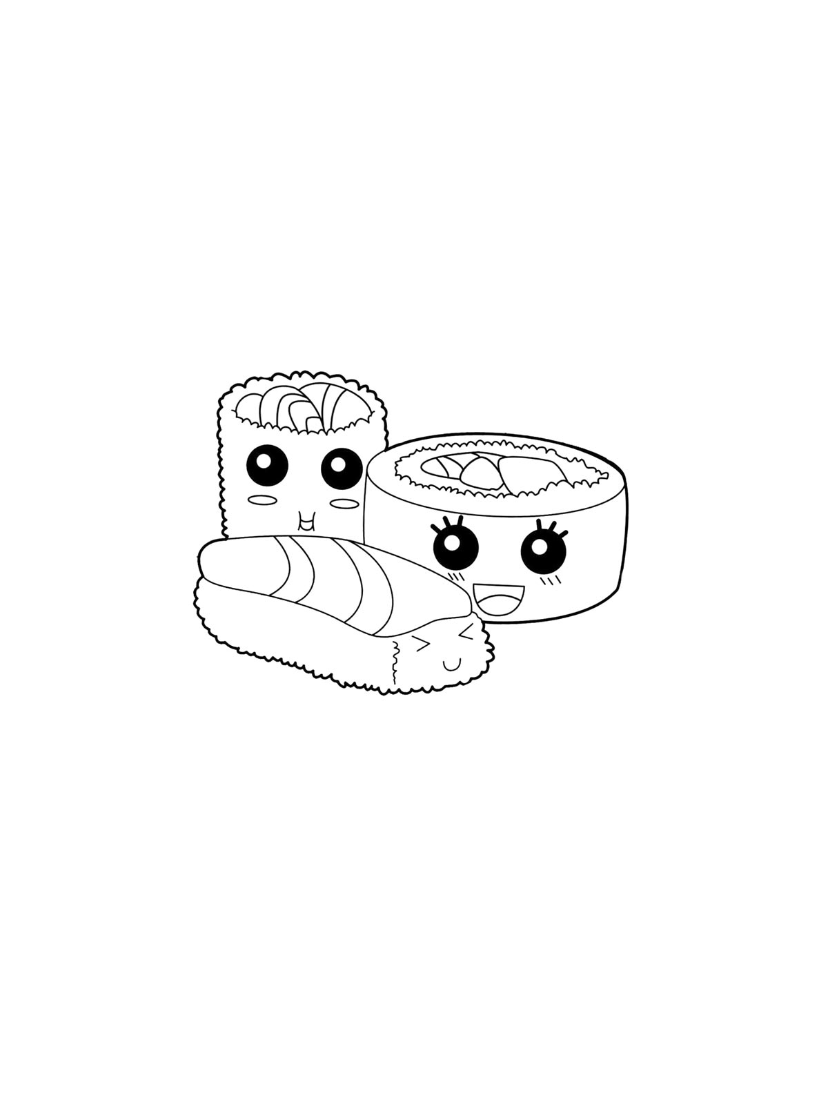 Раскраска Суши 2