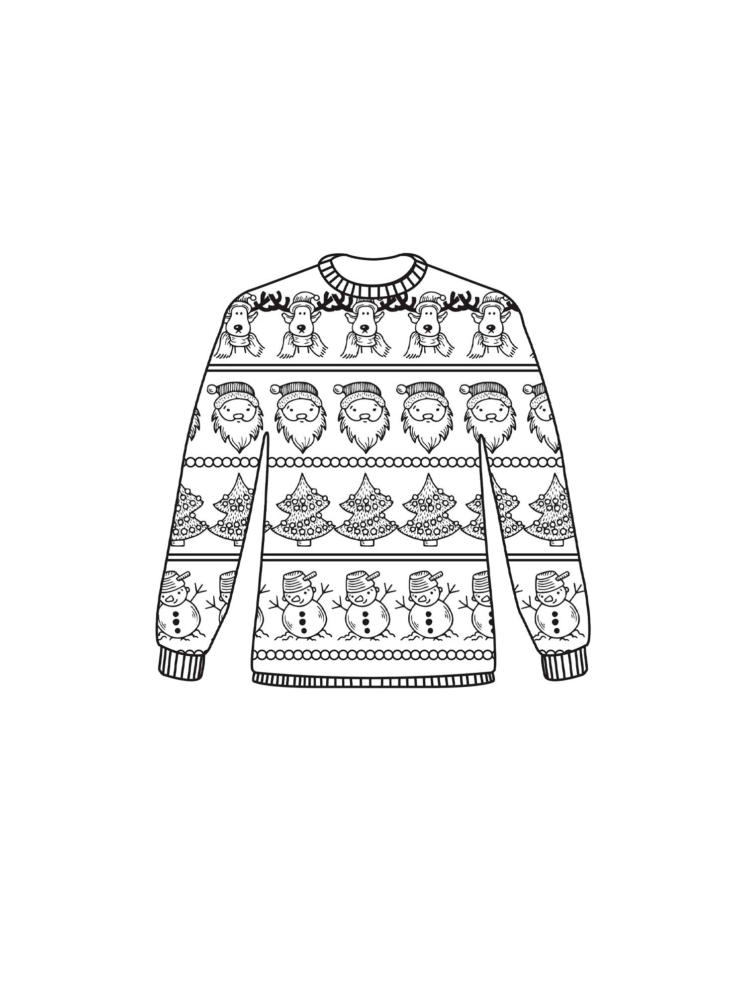 Раскраска Свитер 2