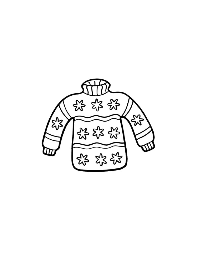 Раскраска Свитер 2