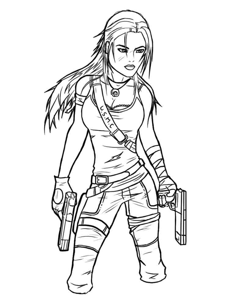 Раскраска Tomb Raider 2