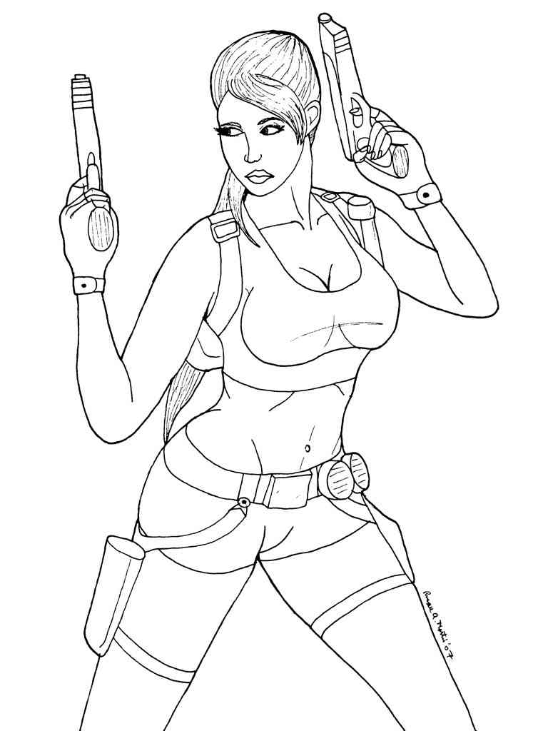 Раскраска Tomb Raider 2