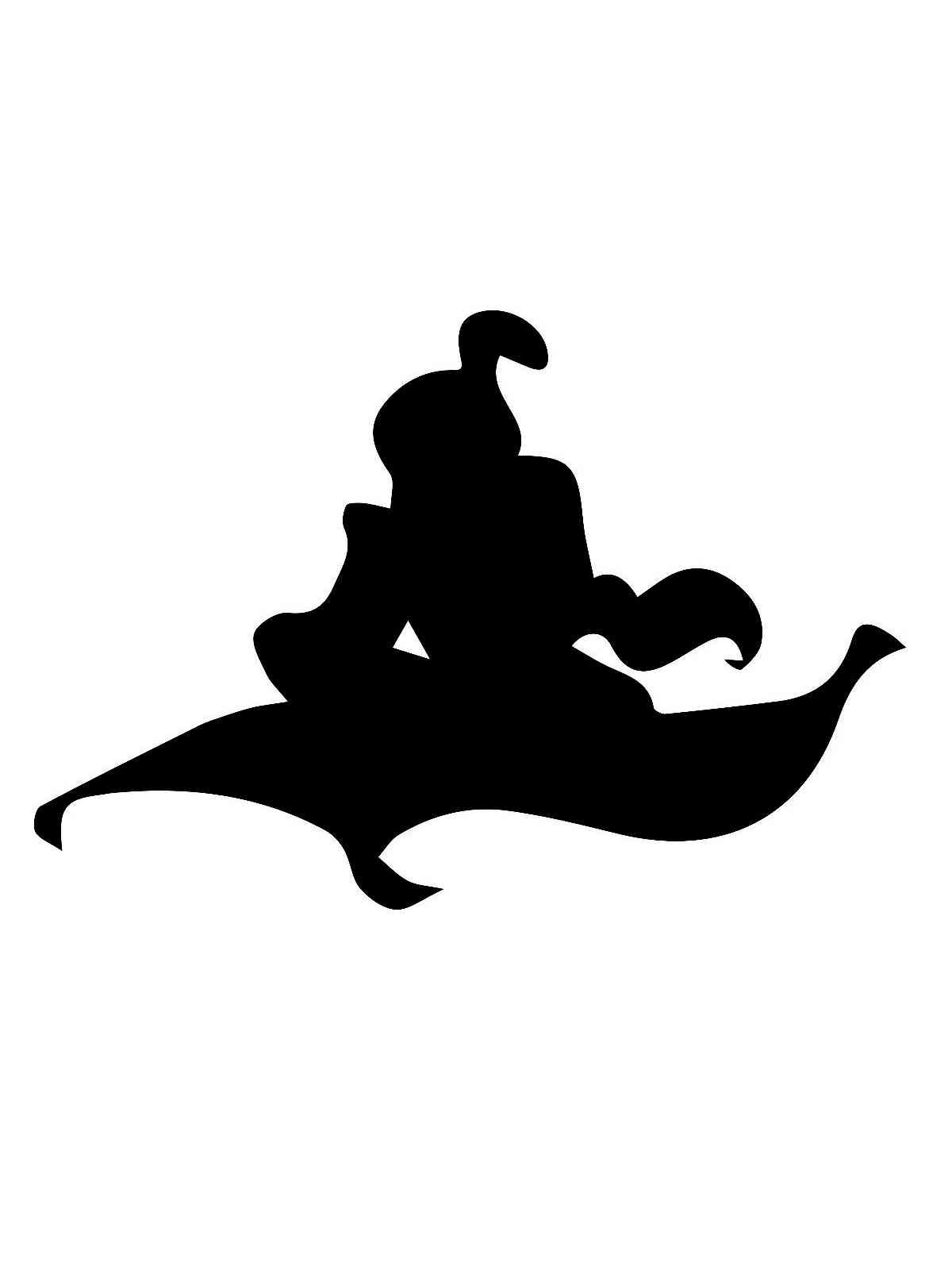 Раскраска трафареты аладдина