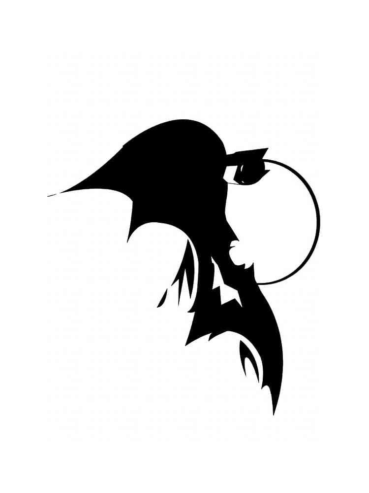 Раскраска трафареты бэтмена 2