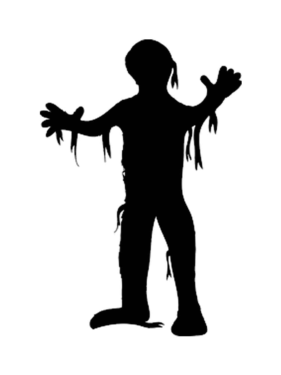 Раскраска трафареты мумии