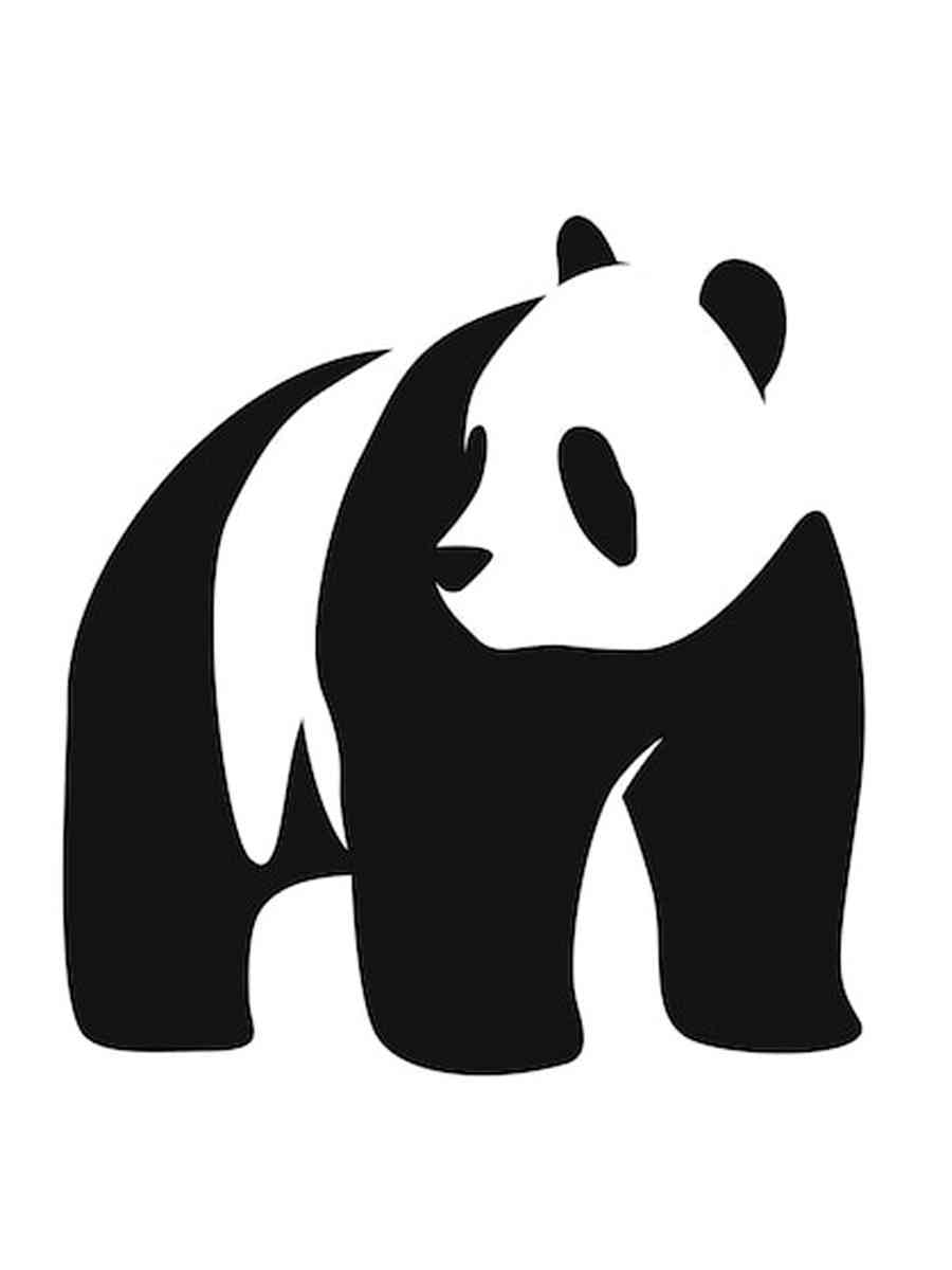 Раскраска трафареты панд для детей
