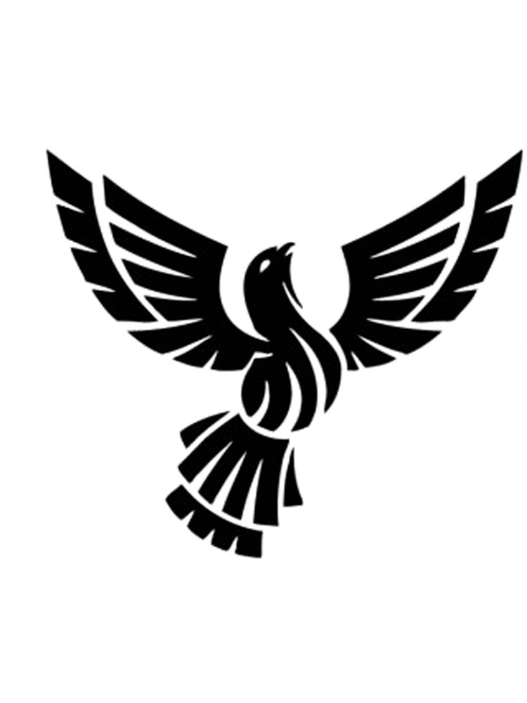 Раскраска трафареты птиц 3
