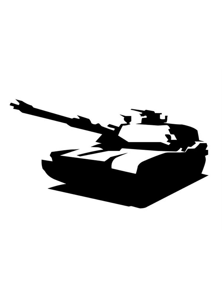 Раскраска трафареты танки для детей