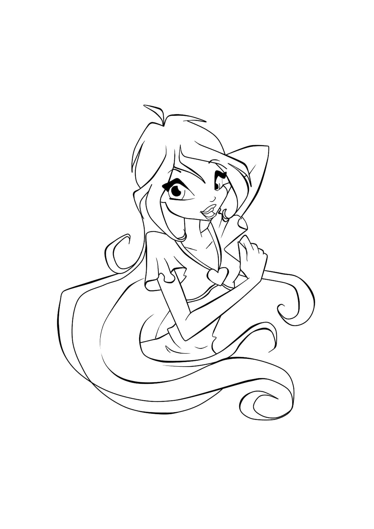 Раскраска винкс (winx) 14