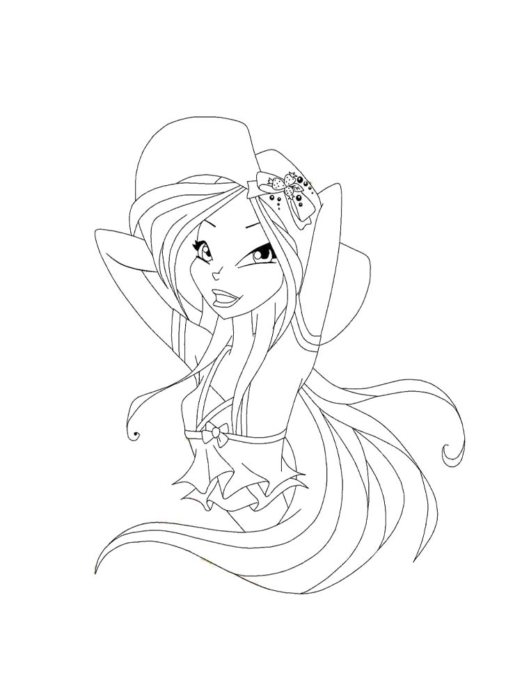 Раскраска винкс (winx) 15