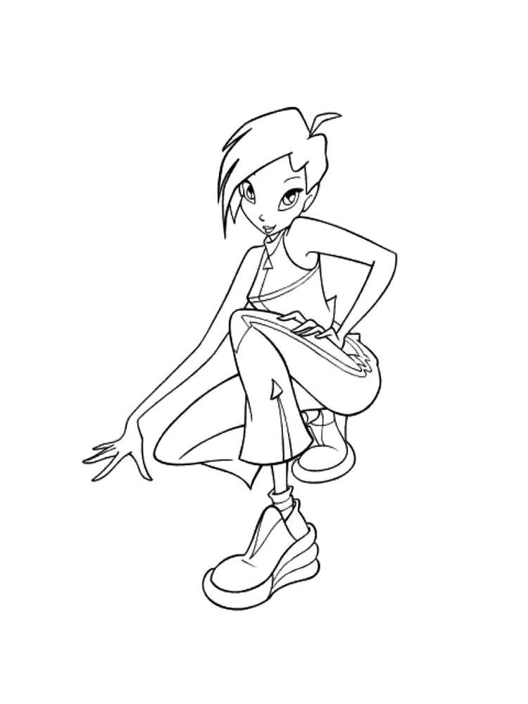 Раскраска винкс (winx) 19