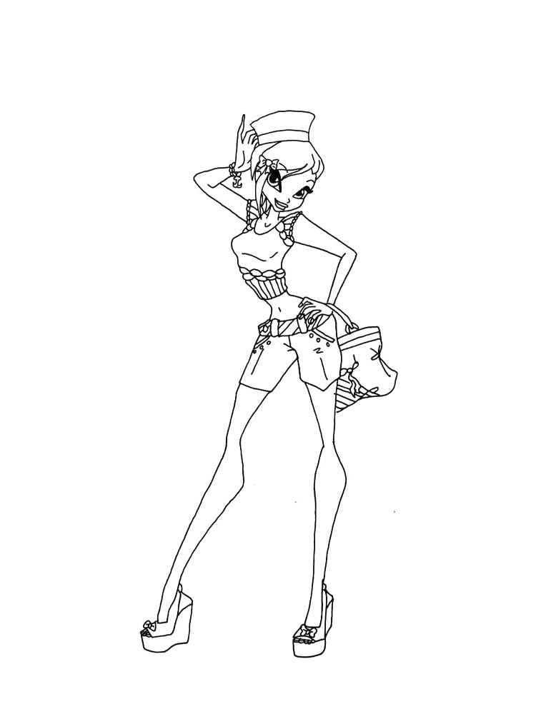 Раскраска винкс (winx) 20