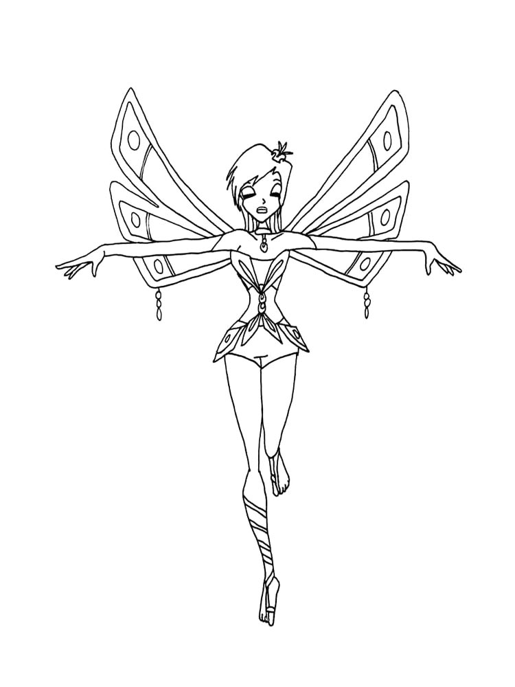 Раскраска винкс (winx) 21