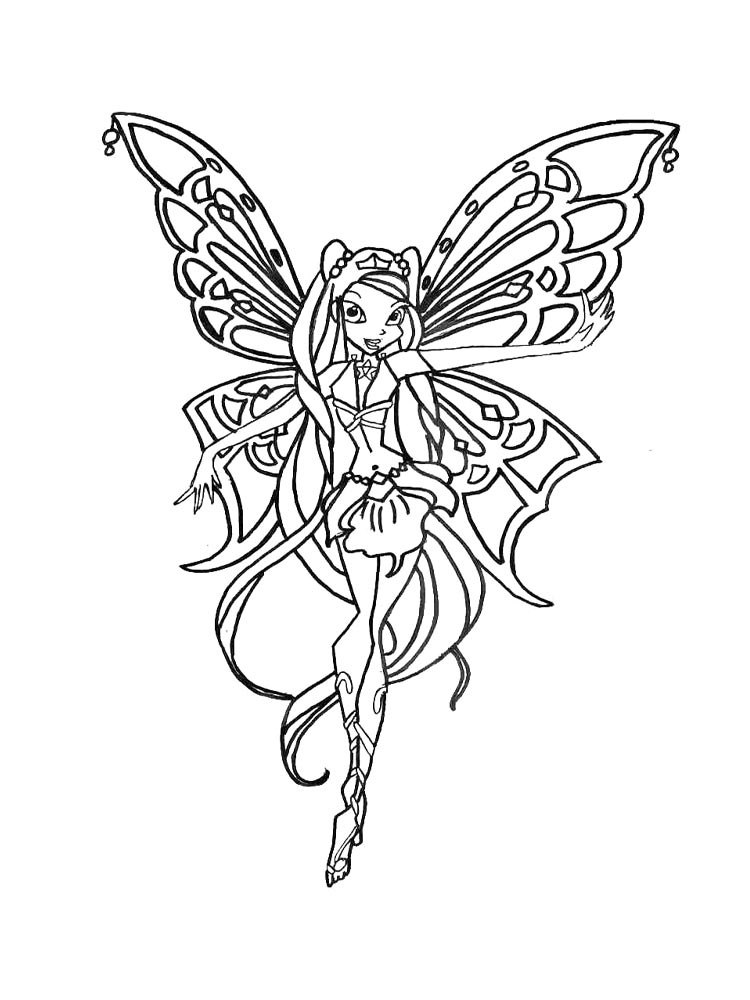 Раскраска винкс (winx) 23