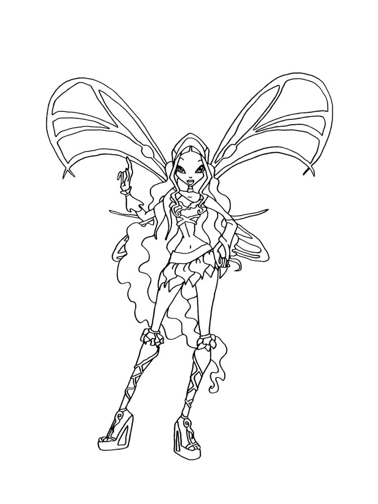 Раскраска винкс (winx) 24